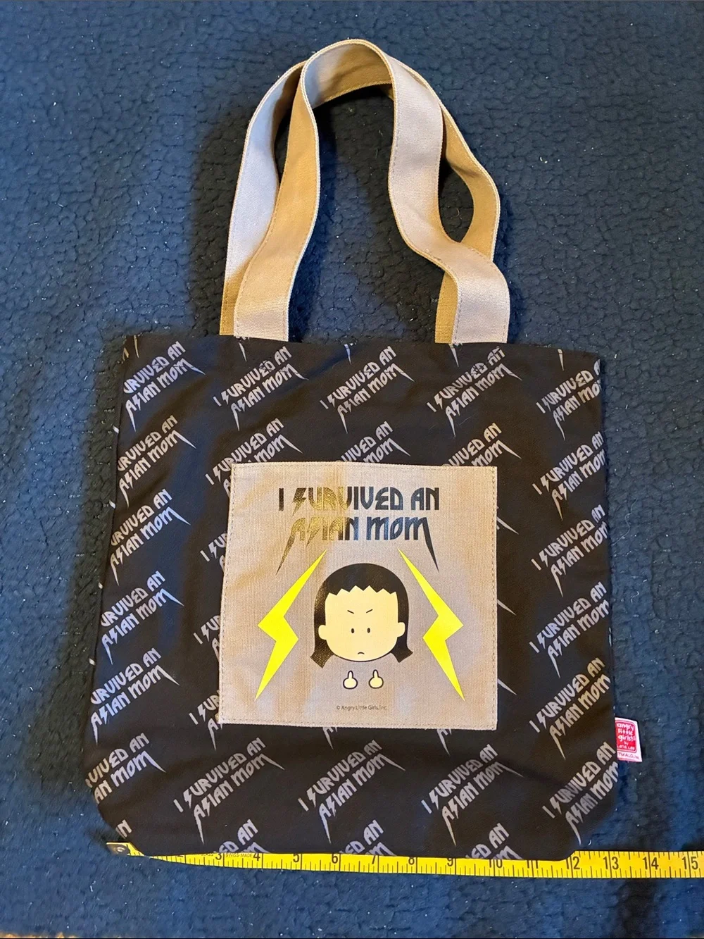 Angry little girls Canvas Tote Bag